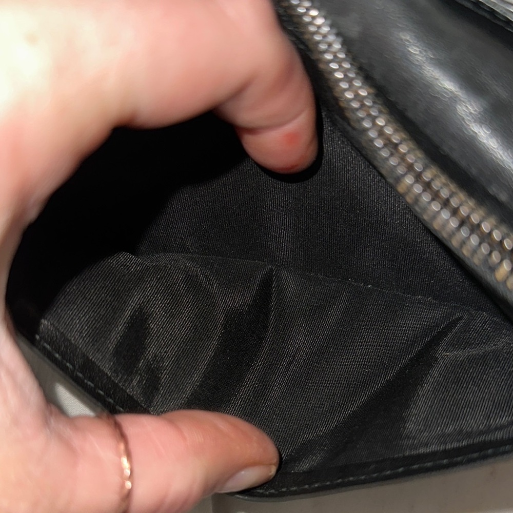 Jimmy choo Black leather wallet with Silver Star Studs nice pre owned good con - Picture 8 of 10